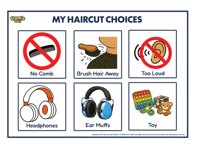 Haircut Communication Cards printable preview page 3